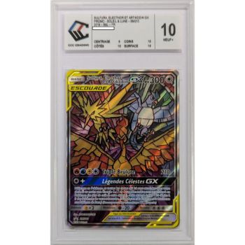 [CCC 10 - Neuf+] - Carte Gradée - Sulfura, Electhor et Artikodin GX - Promo - 2019 - Pokémon - Français