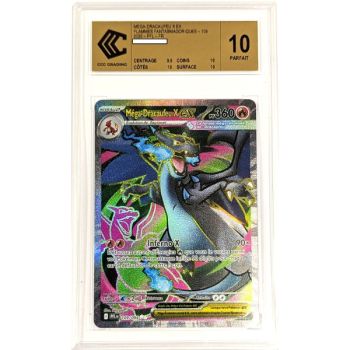 [CCC 10 - Parfait] - Carte Gradée - Méga-Dracaufeu X ex 109/094 - Flammes Fantasmagoriques - 2025 - Pokémon - Français