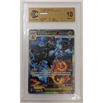 [CCC 10 - Parfait] - Carte Gradée - Mega-Dracaufeu X-ex 125/094 - Méga-Evolution : Flammes Fantasmagoriques - 2025 - Pokémon - Français