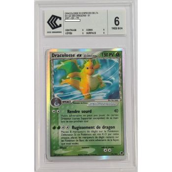 [CCC 6 - Très Bon] - Carte Gradée - Dracolosse ex 91/101 - EX Ile des Dragons - 2007 - Pokémon - Français