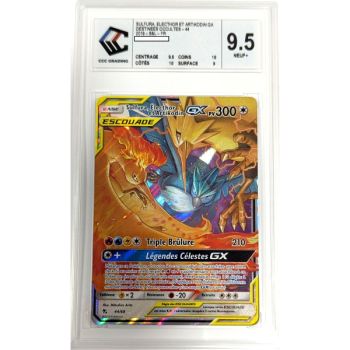 [CCC 9.5 - Neuf+] - Carte Gradée - Sulfura, Electhor & Artikodin GX 44/68 - Soleil & Lune : Destinées Occultes - 2019 - Pokémon - Français