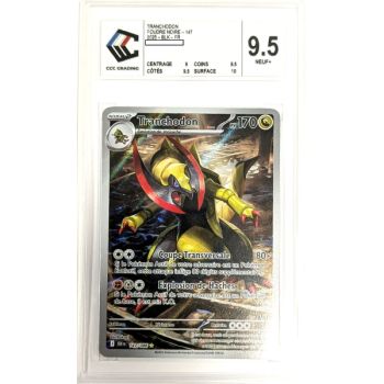 [CCC 9.5 - Neuf+] - Carte Gradée - Tranchodon 147/086 - Ecarlate & Violet : Foudre Noire - 2025 - Pokémon - Français