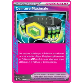 Item Ceinture Maximale - Ultra Rare 117/131 - Ecarlate et Violet Évolutions Prismatiques