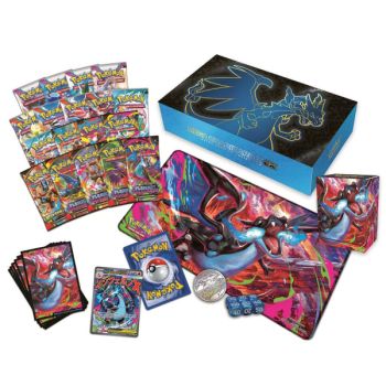 Coffret 18 Boosters - Collection Ultra Premium : Méga-Dracaufeu X-ex : Flammes Fantasmagoriques - Pokémon - FR