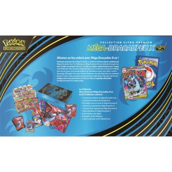 Coffret 18 Boosters - Collection Ultra Premium : Méga-Dracaufeu X-ex : Flammes Fantasmagoriques - Pokémon - FR
