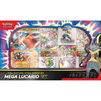 photo Coffret 5 Boosters - Collection Figurine : Mega Lucario [ME01 - MEG] - Pokémon - FR
