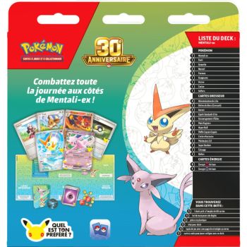 Deck Combat - 30ème Anniversaire : Mentali ex - Pokémon - 30 ans - FR