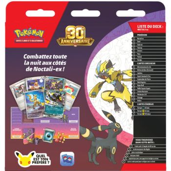 Deck Combat - 30ème Anniversaire : Noctali ex - Pokémon - 30 ans - FR
