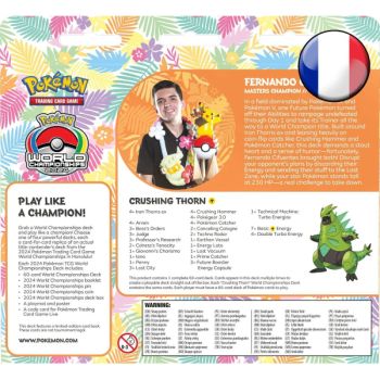 Deck des Championnats du Monde du JCC Pokémon 2024 - Épine-de-Fer-ex - Pokémon - FR