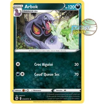 Item Arbok - Reverse 34/73 - Epee Bouclier 3.5 La Voie Du Maitre