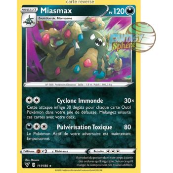 Item Miasmax - Reverse 111/185 - Epee et Bouclier 4 Voltage Eclatant