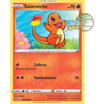 Item Salamèche - Reverse 23/185 - Epee et Bouclier 4 Voltage Eclatant