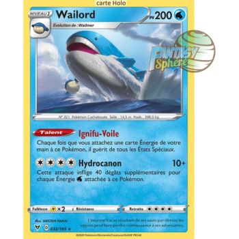 Item Wailord - Holo Rare 32/185 - Epee et Bouclier 4 Voltage Eclatant