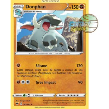 Item Donphan - Reverse 87/185 - Epee et Bouclier 4 Voltage Eclatant
