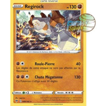 Item Regirock - Reverse 89/185 - Epee et Bouclier 4 Voltage Eclatant