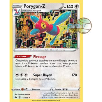 Item Porygon-Z - Holo Rare 118/198 - Epee et Bouclier 6 Regne de Glace