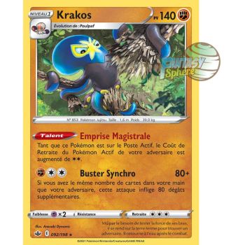 Item Krakos - Holo Rare 92/198 - Epee et Bouclier 6 Regne de Glace