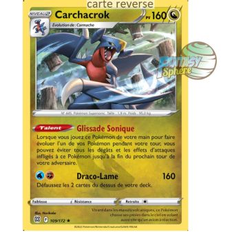 Item Carchacrok - Reverse 109/172 - Epee et Bouclier 9 Stars Etincelantes