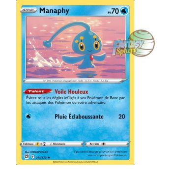 Item Manaphy - Rare 41/172 - Epee et Bouclier 9 Stars Etincelantes