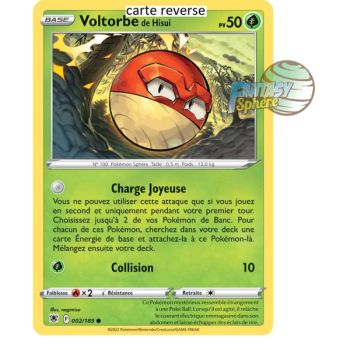 Item Voltorbe de Hisui - Reverse 2/189 - Epee et Bouclier 10 Astres Radieux