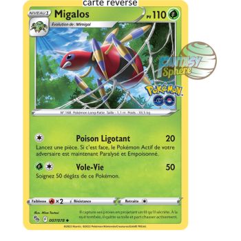 Item Migalos - Reverse 7/78 - Epee et Bouclier 10.5 Pokemon GO