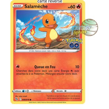Item Salamèche - Reverse 8/78 - Epee et Bouclier 10.5 Pokemon GO