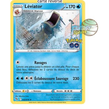 Item Léviator - Reverse 22/78 - Epee et Bouclier 10.5 Pokemon GO