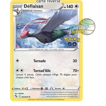 Item Déflaisan - Reverse 63/78 - Epee et Bouclier 10.5 Pokemon GO