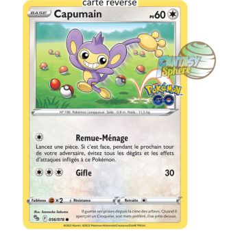 Item Capumain - Reverse 56/78 - Epee et Bouclier 10.5 Pokemon GO