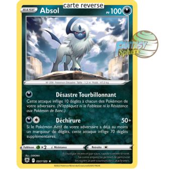 Item Absol - Reverse 97/189 - Epee et Bouclier 10 Astres Radieux