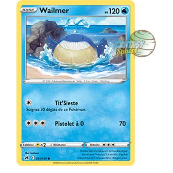Item Wailmer - Reverse 31/159 - Epee et Bouclier 12.5 Zenith Supreme