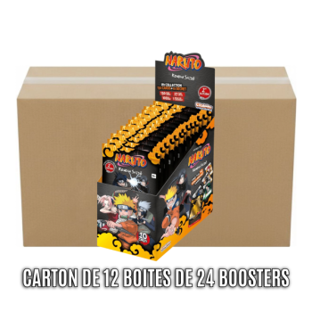 (ED2) Carton de 12 Boites de Boosters - Konoha Shido - Naruto Mythos TCG - 2nd Edition - EN