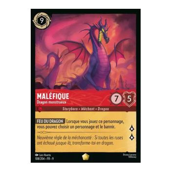 Item Maléfique, Dragon monstrueux - 108/204 - FAB - Fabuleux - Brillante - Premium - Français