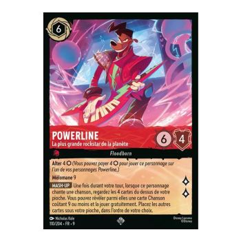 Item Powerline, La plus grande rockstar de la planète - 110/204 - FAB - Fabuleux - Super Rare - Français