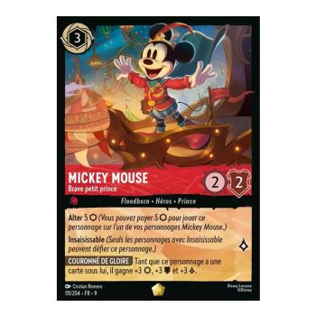 Item Mickey Mouse, Brave petit prince - 111/204 - FAB - Fabuleux - Brillante - Premium - Français