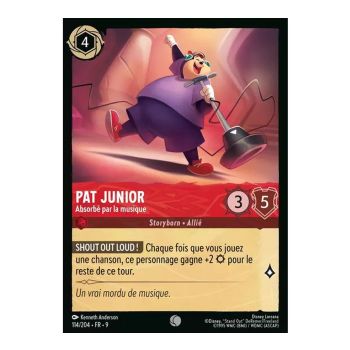 Item Pat Junior, Absorbé par la musique - 114/204 - FAB - Fabuleux - Brillante - Premium - Français