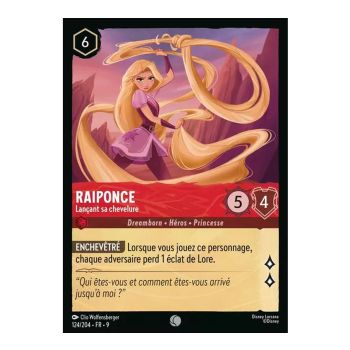 Item Raiponce, Lançant sa chevelure - 124/204 - FAB - Fabuleux - Commune - Français