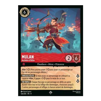 Item Mulan, Archère d'élite - 126/204 - FAB - Fabuleux - Brillante - Premium - Français