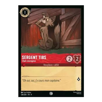 Item Sergent Tibs, Chat courageux - 128/204 - FAB - Fabuleux - Brillante - Premium - Français