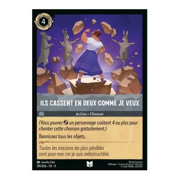 Item Ils cassent en deux comme je veux - 199/204 - FAB - Fabuleux - Peu Commune - Français