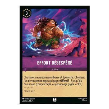 Item Effort désespéré - 62/204 - FAB - Fabuleux - Peu Commune - Français