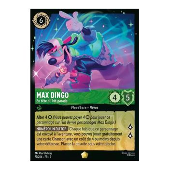 Item Max Dingo, En tête du hit-parade - 77/204 - FAB - Fabuleux - Brillante - Premium - Français
