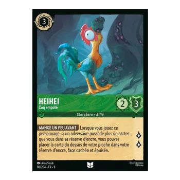 Item Heihei, Coq empoté - 86/204 - FAB - Fabuleux - Brillante - Premium - Français