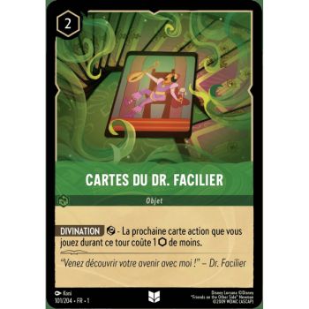 Item Cartes du Dr. Facilier - 101/204 - FC - Premier Chapitre - Peu Commune - Français