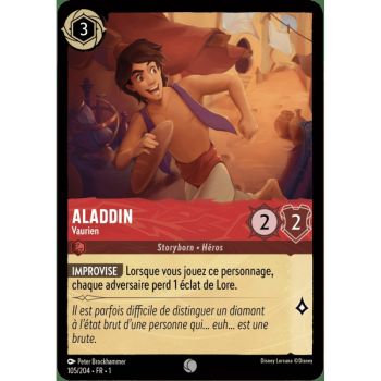 Item Aladdin, Vaurien - 105/204 - FC - Premier Chapitre - Brillante - Premium - Français