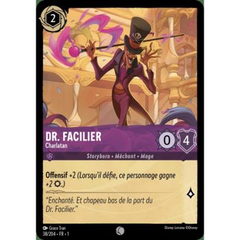 Item Dr. Facilier, Charlatan - 38/204 - FC - Premier Chapitre - Brillante - Premium - Français