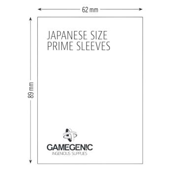 Gamegenic - Japanese Size - 60 Prime Sleeves Lime - 62x89 Small (60)