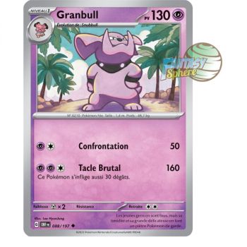 Item Granbull - Reverse 88/197 - Ecarlate et Violet Flammes Obsidiennes