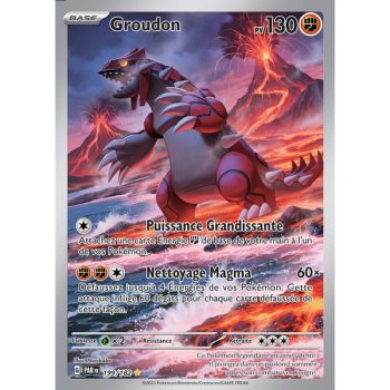Item Groudon - Illustration Rare 199/182 - Ecarlate et Violet Faille Paradoxe