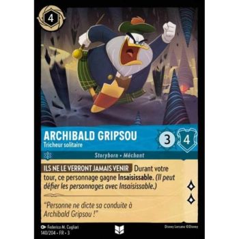 Item Archibald Gripsou, Tricheur solitaire - 140/204 - ITI - Les Terres d'Encres - Brillante - Premium - Français